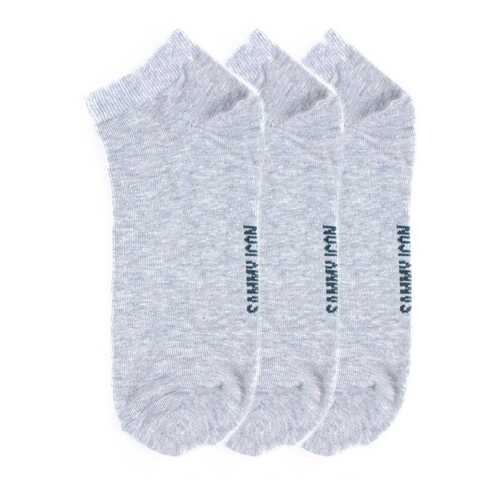 Комплект однотонных носков Sammy Icon Ankle Solid - 3 Pair Set - Grey в Пижама Пати