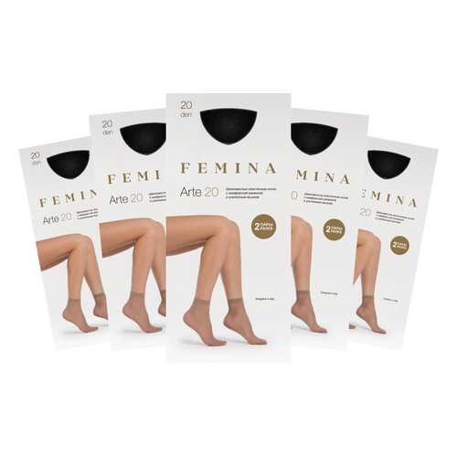 Набор носков женских FEMINA Arte 20 черных one size в Пижама Пати