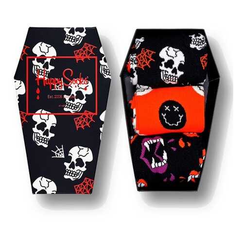 Носки Happy Socks Halloween 3-Pack Gift Box разноцветные 40-46 в Пижама Пати