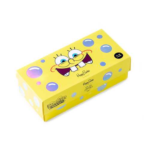 Носки Happy Socks SpongeBob 3 разноцветные 36-40 в Пижама Пати